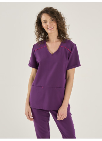 TUNIQUE FEMME STRETCH COL V