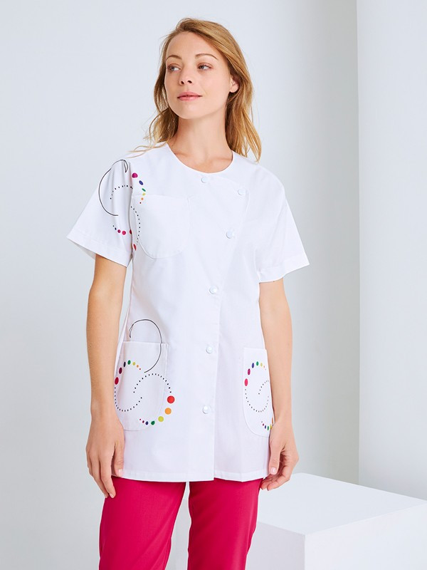 Blouse m dicale avec motifs NOEMIE