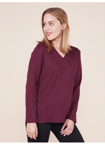 T-shirt manches longues en maille piquée ROZOL