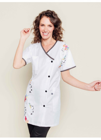 Tunique médicale femme imprimée SERBO 007